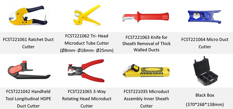 Kit de herramientas corte microductos fcst24